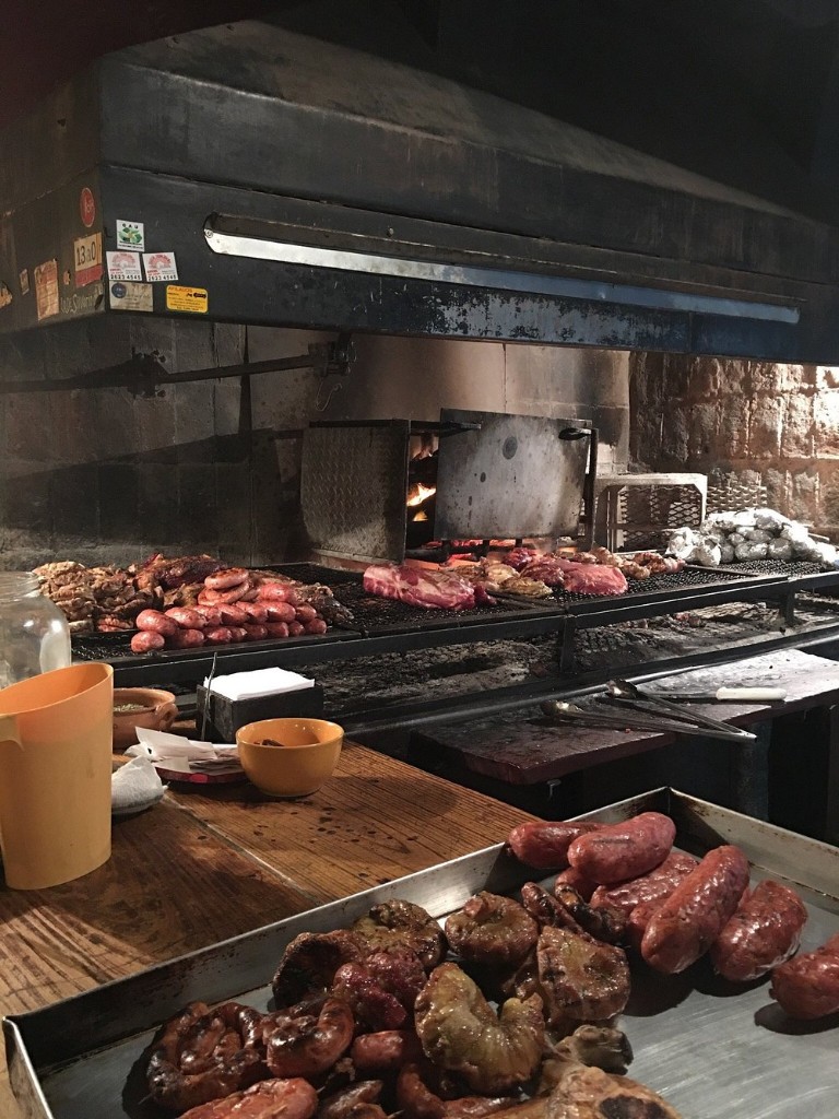 Parrilla en acción